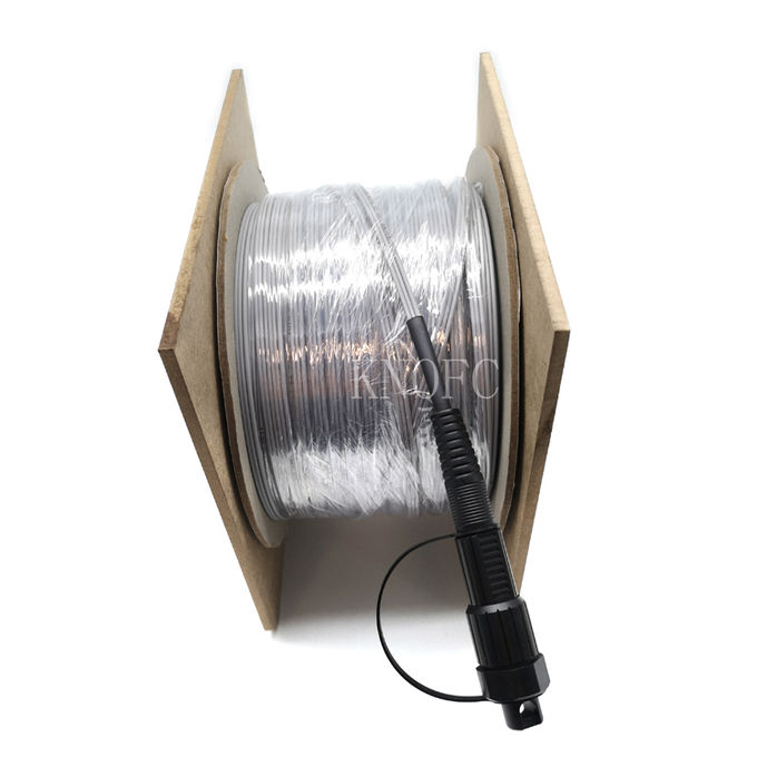 灰色Mini SC APC分接光缆尾纤光纤电缆组件1