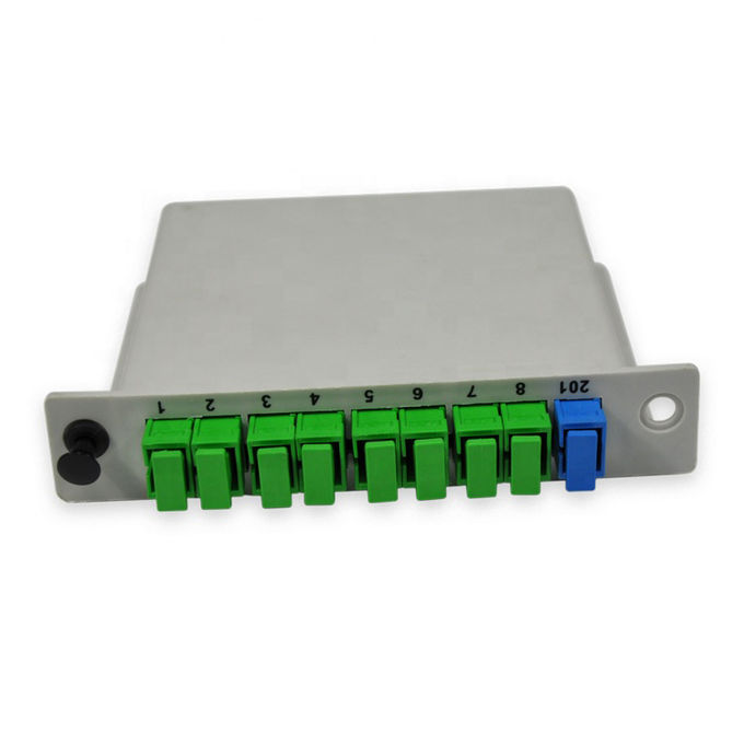 1x8 PLC分离器SC APC连接器光纤盒2
